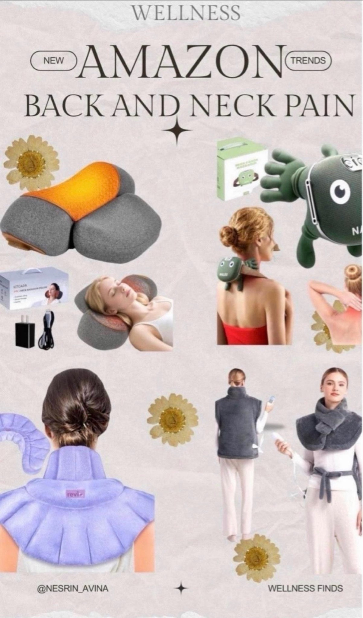 Neck pain 
Back pain 
Massagers 
Fathers da gift ideas 
Prime deals