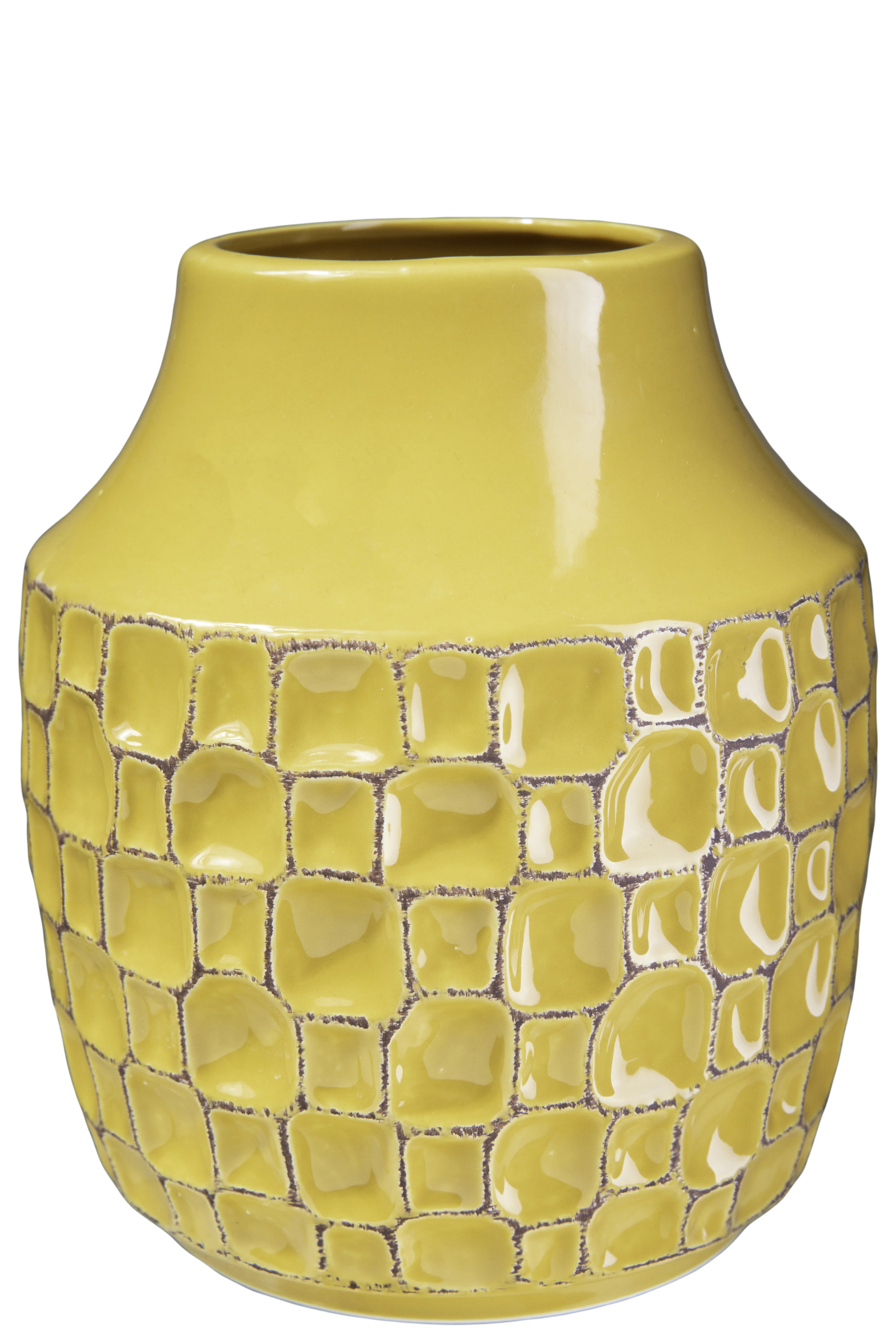 George Oliver Yellow 7" Ceramic Table Vase & Reviews | Wayfair | Wayfair North America