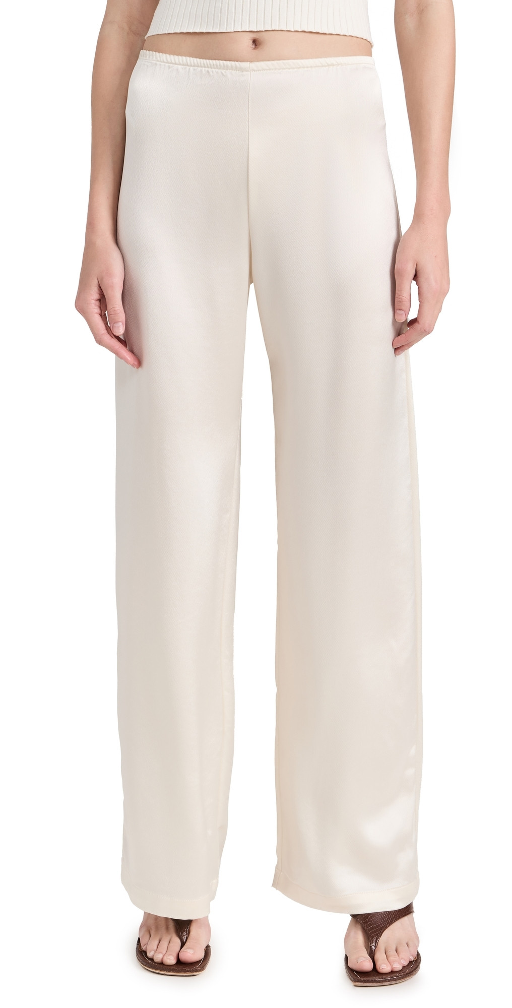 Leset Barb Wide Leg Pants Creme XL | Shopbop