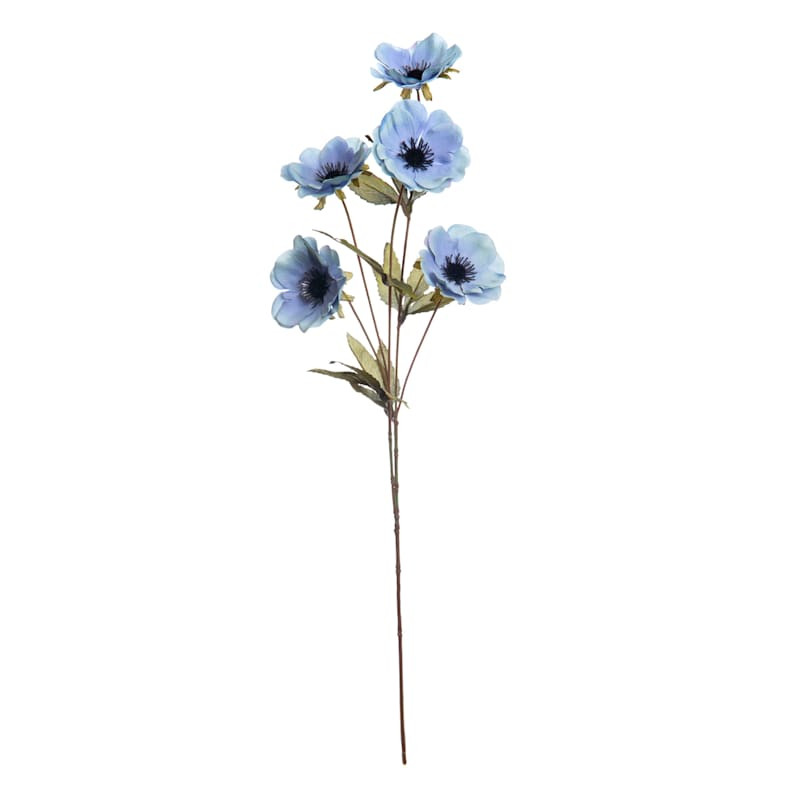 Blue Anemone Floral Spray, 26" | At Home