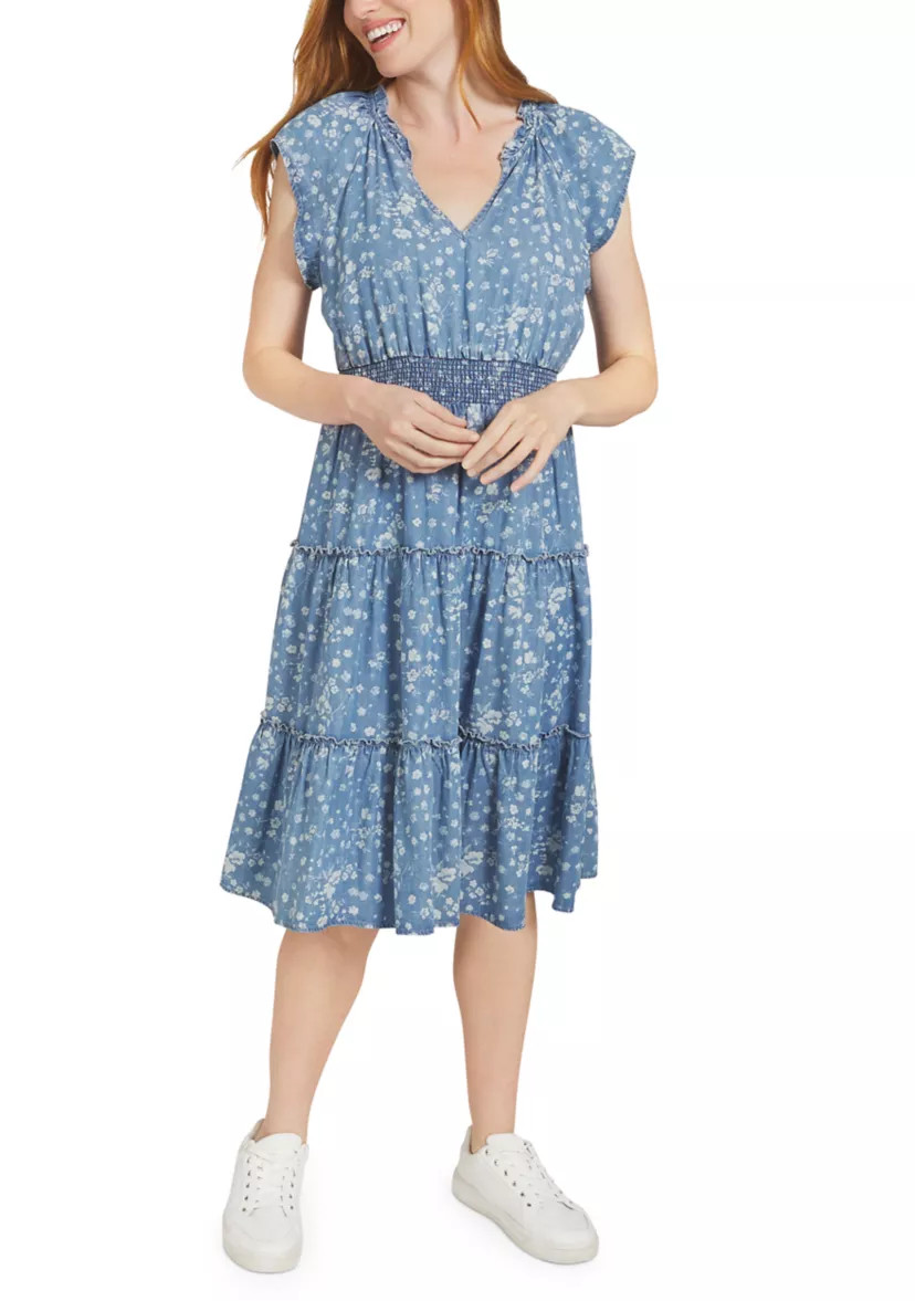 Women's Tiered Midi Dress | Belk