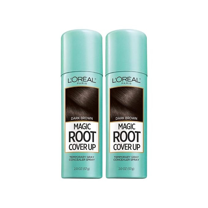 L'Oreal Paris Root Cover Up Temporary Gray Concealer Spray Dark Brown 2 Oz (Pack of 2) (Packaging... | Amazon (US)