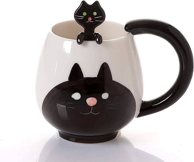 Decole Cat Mug and Spoon, 12 oz. | Amazon (US)