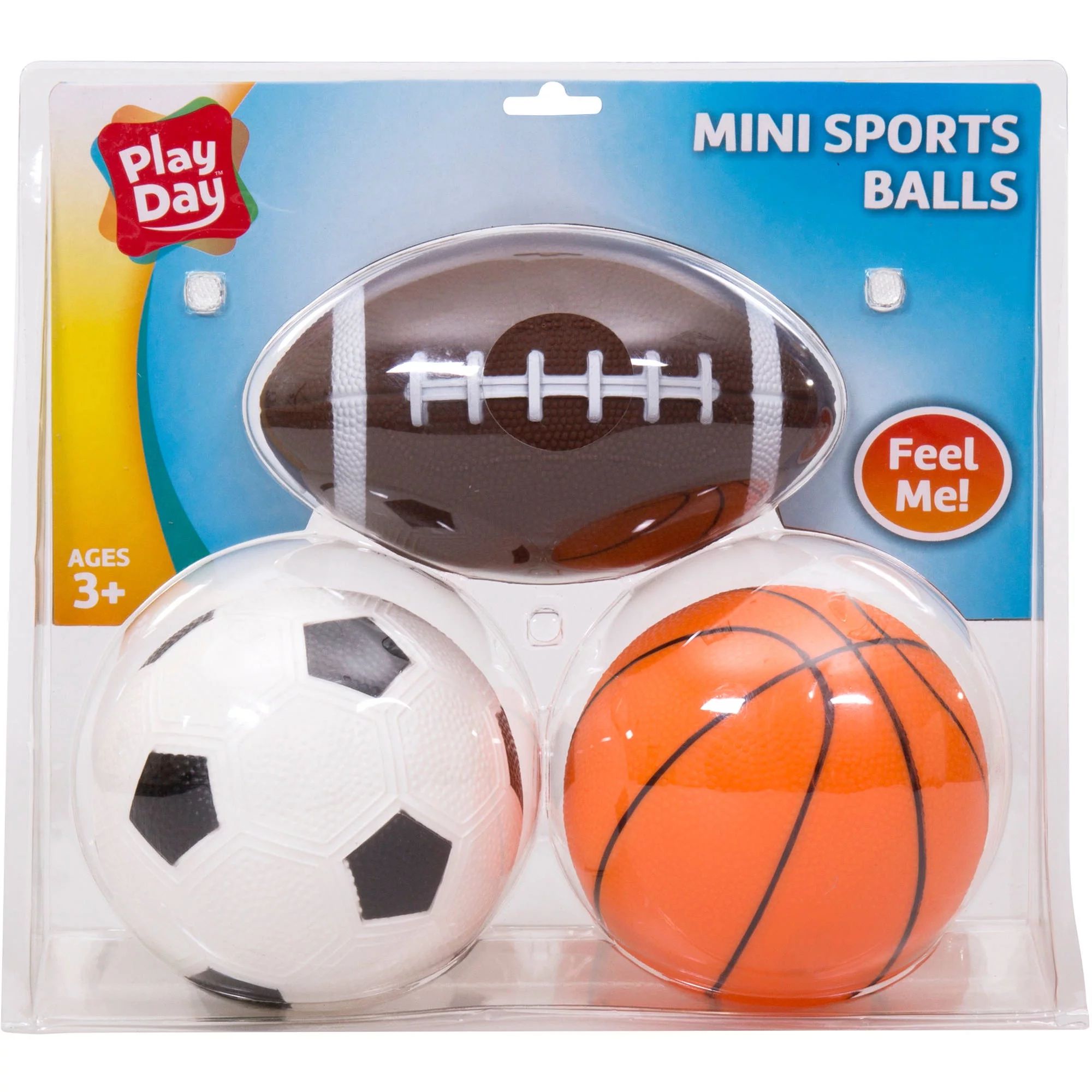 Play Day Mini Sports Balls, 3 Piece | Walmart (US)