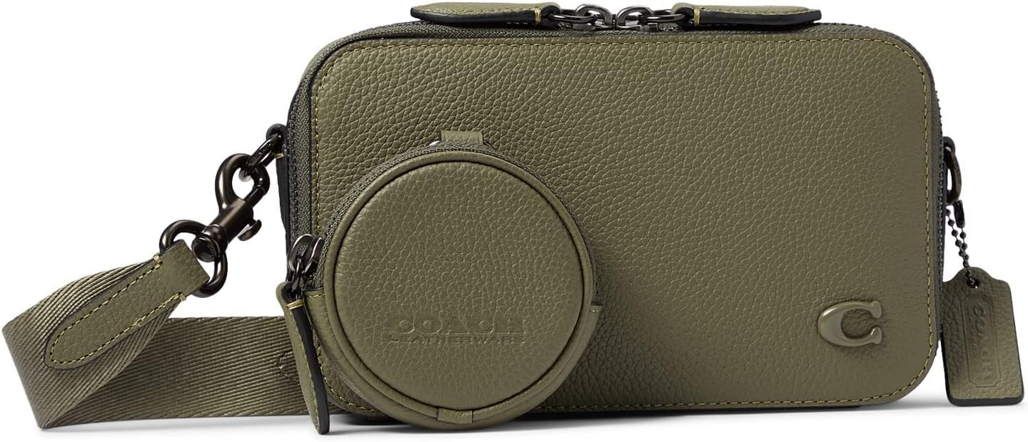 Coach Men's Charter Slim Crossbody Bag in Pebble Leather with Sculpted C Hardware Branding | Amazon (US)