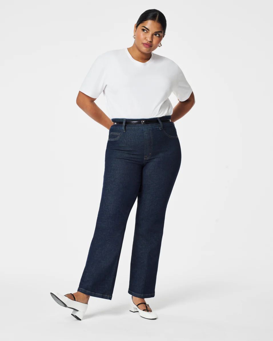 Kick Flare Jeans, Clean Black | Spanx