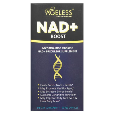 Ageless Foundation Laboratories NAD+ Boost, 30 Veg Capsules | Target