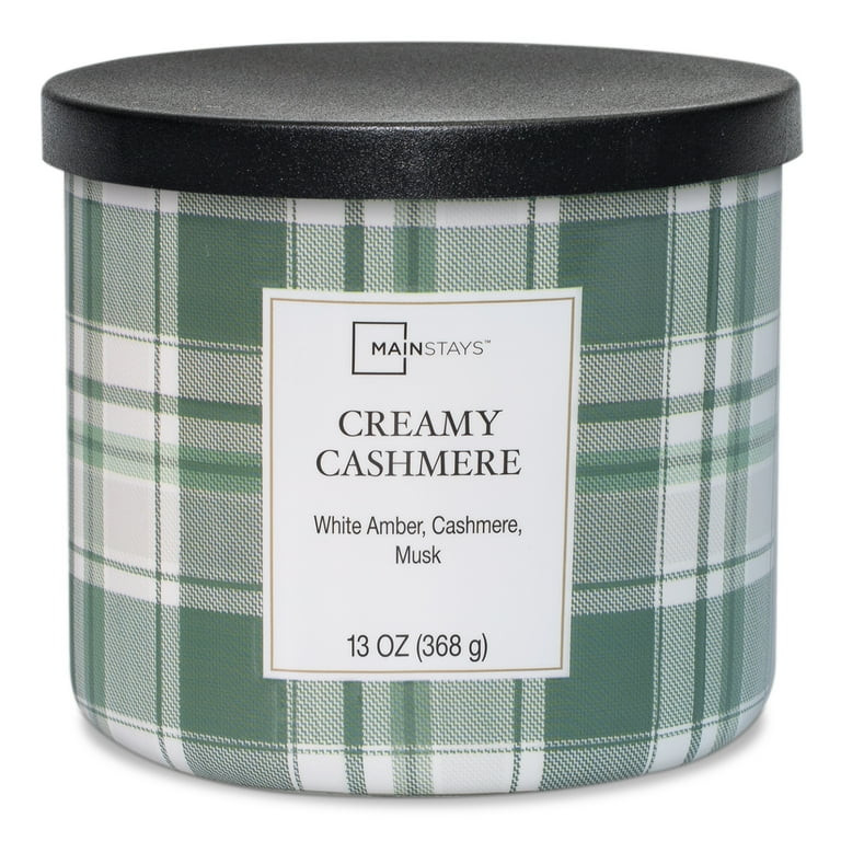 Mainstays Vela de 3 Mechas con Aroma a Cachemira Cremosa 13 oz. | Walmart (US)