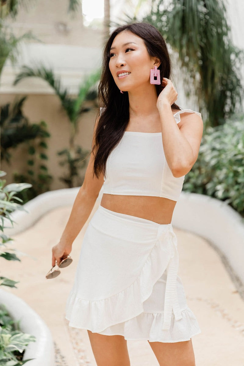Meant To Be White Two Piece Set | The Pink Lily Boutique