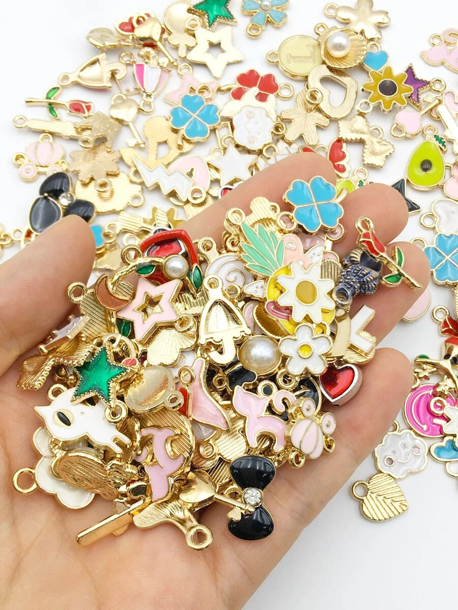 Home/Jewelry & Watches/Jewelry Making/Pendants & Charms/Jewelry Making Charms/1 Pack Random Mixed... | SHEIN
