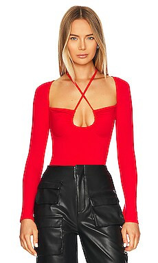 superdown Storme Bodysuit in Red from Revolve.com | Revolve Clothing (Global)