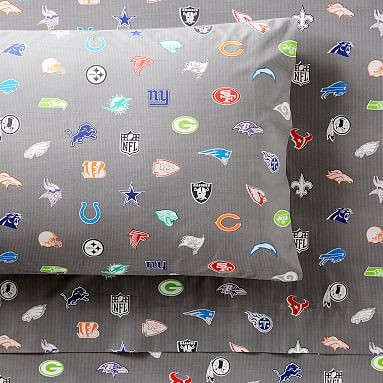 NFL Bright Logo Sheet Set | Pottery Barn Teen