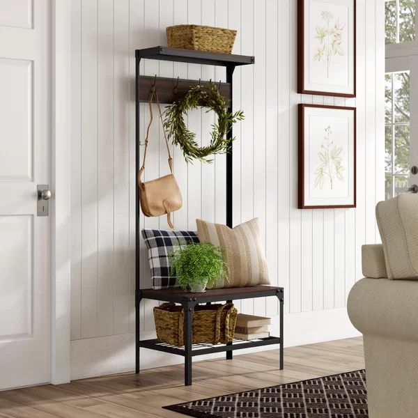 Fishel Hall Tree with Bench and Shoe Storage | Wayfair Professional