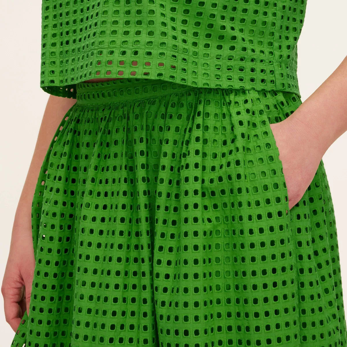 Women's Eyelet Volume Midi Skirt - kate spade new york x Target Green | Target