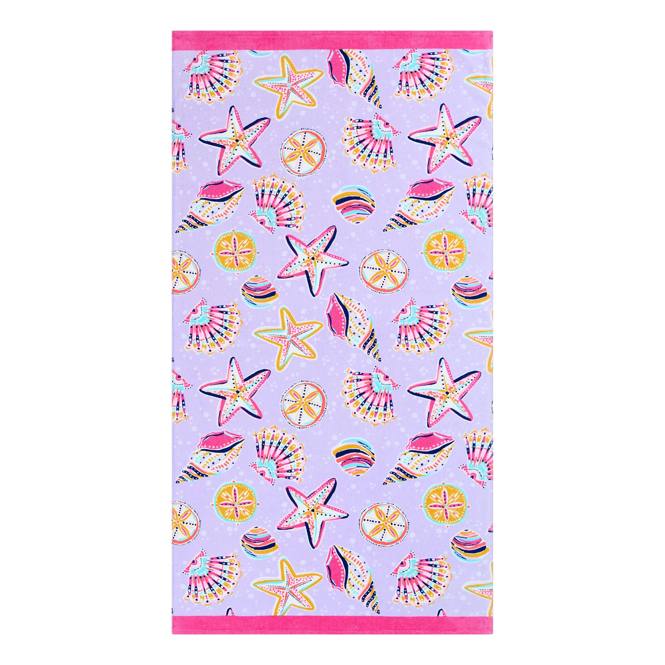 Mainstays Cotton Blend Shells Multi-Color Beach Towel, 34" X 64" | Walmart (US)