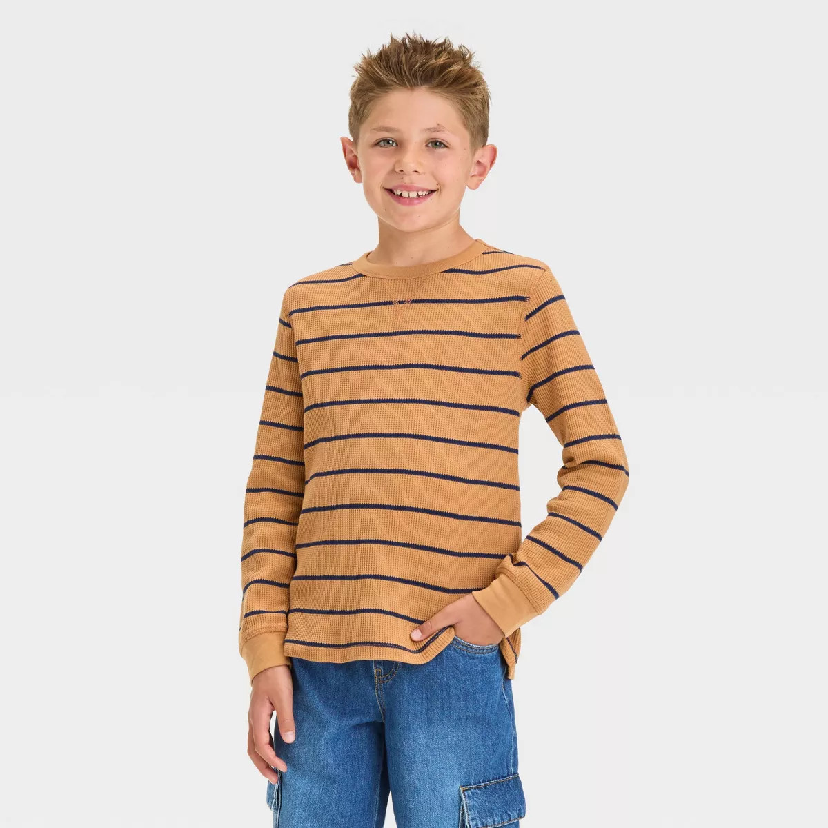 Boys' Long Sleeve Thermal T-Shirt - Cat & Jack™ | Target