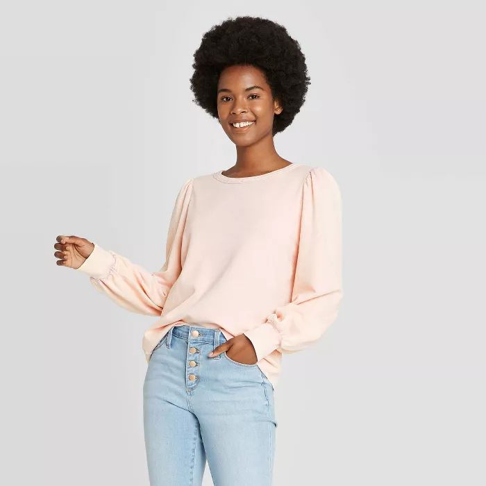 Women's Puff Sleeve Sweatshirt - Universal Thread™ | Target