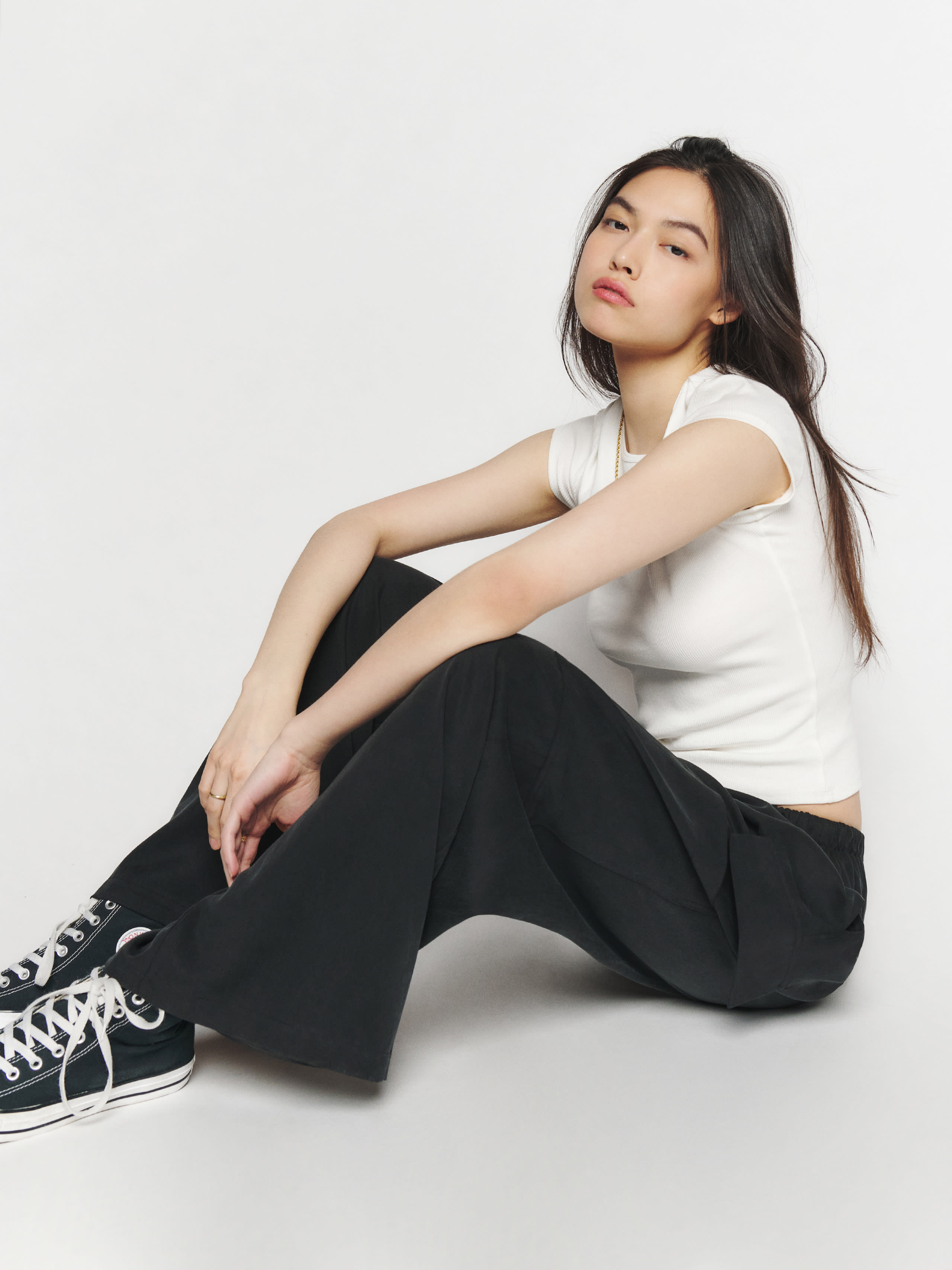 Ethan Twill Pant | Reformation (Global)