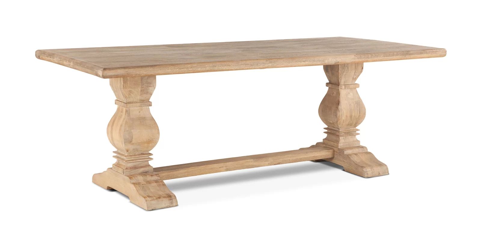 Petrey Mango Solid Wood Trestle Dining Table | Wayfair North America