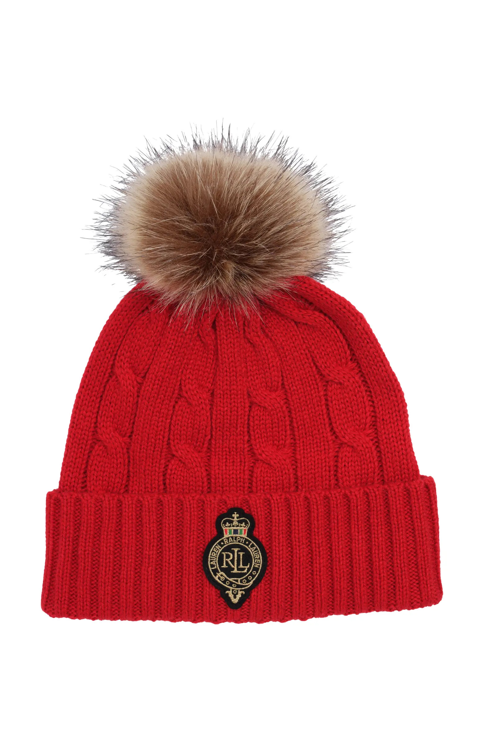 Lauren Ralph Lauren Cable Crest Patch Hat | Nordstrom | Nordstrom
