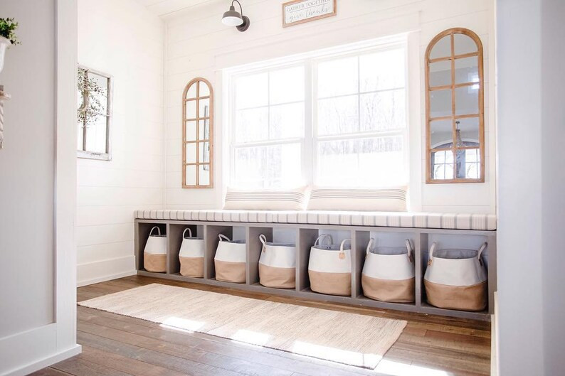 Sunbrella Custom Cushion - Mudroom Bench / Window Seat / Breakfast Nook - Farmhouse Decor - Indoo... | Etsy (US)