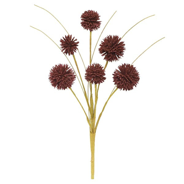 Burgundy Pom Pom Pick, 11", Red, Plastic, sold by At Home | At Home