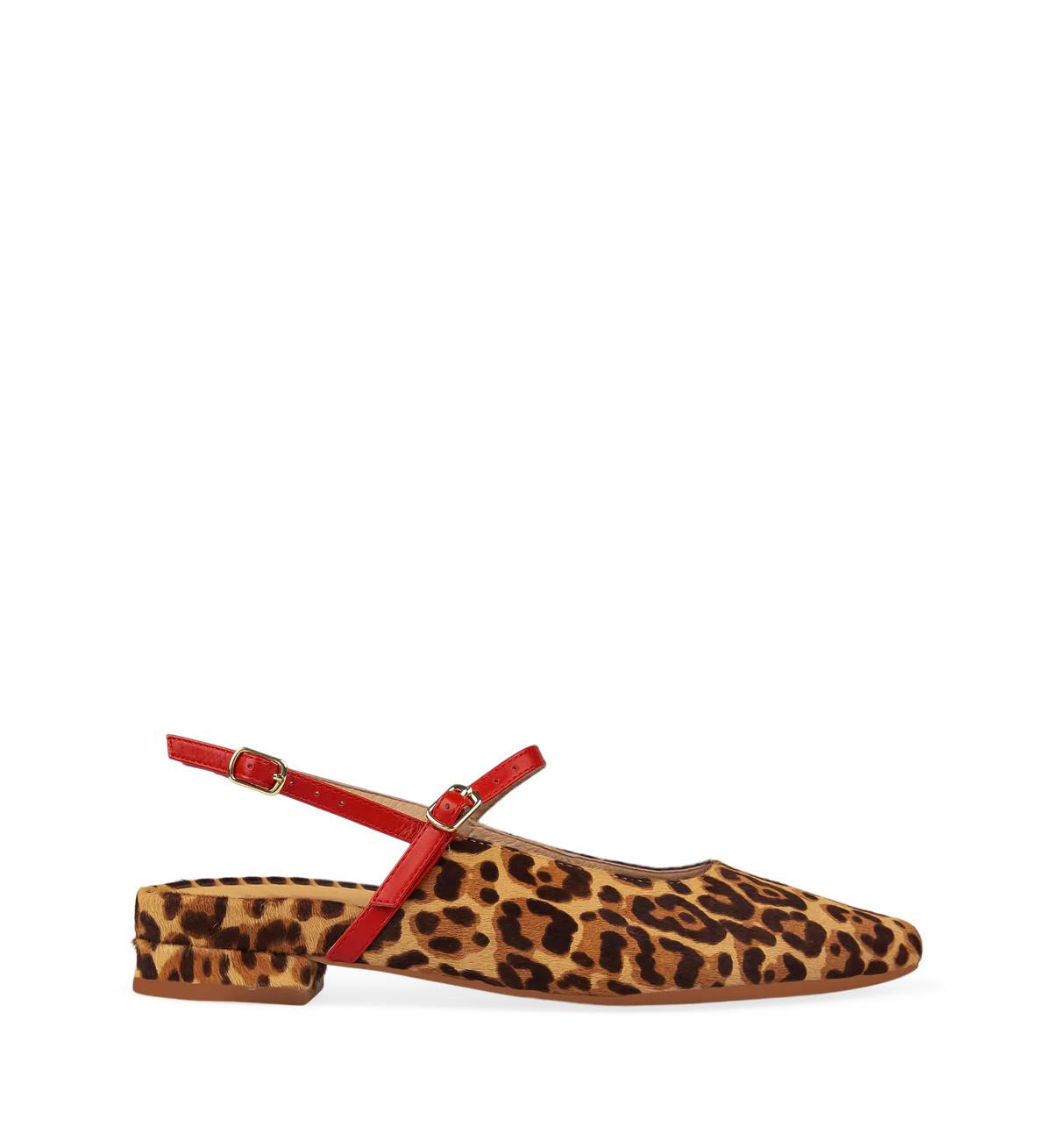 Goldeneye Dark Leopard Calf Hair Flats | Bared Footwear | Bared Footwear