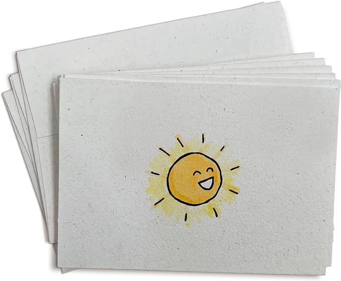 Sugartown Greetings Happy Sun Note Cards - 24 Note Cards with Envelopes - Thank You Cards for Bab... | Amazon (US)