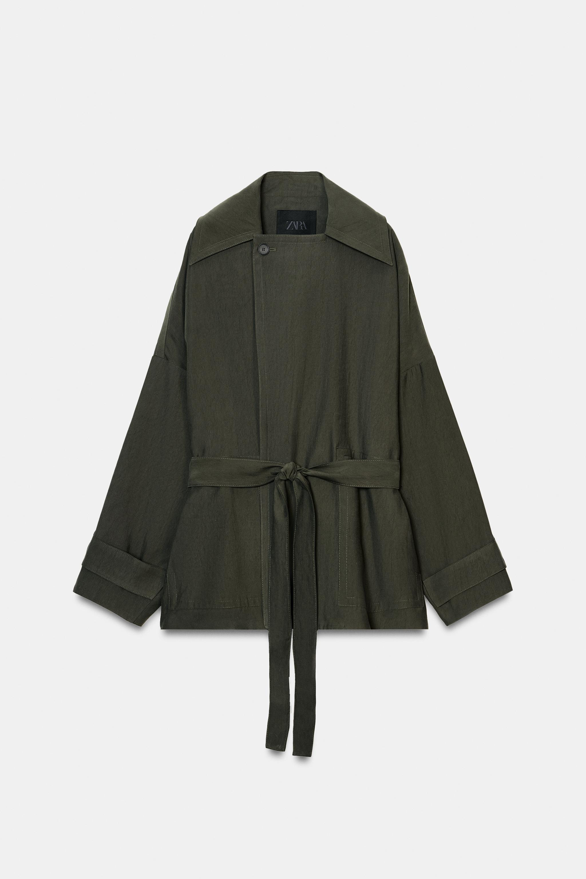 FLOWY SHORT TRENCH COAT ZW COLLECTION | Zara US