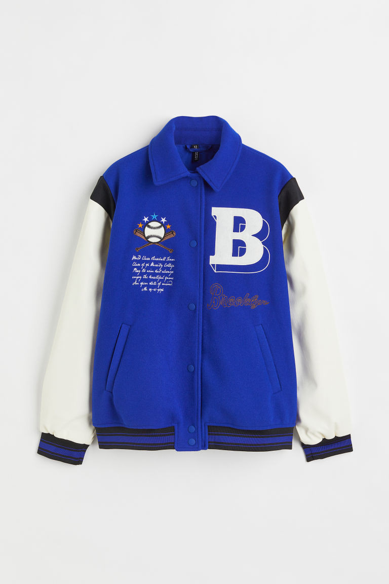 H & M - Baseball Jacket - Blue | H&M (US + CA)