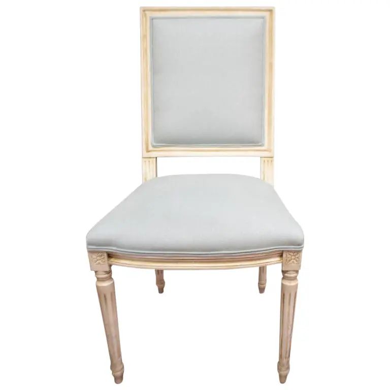 Louis XVI Style Square Back Dining Chair | Chairish