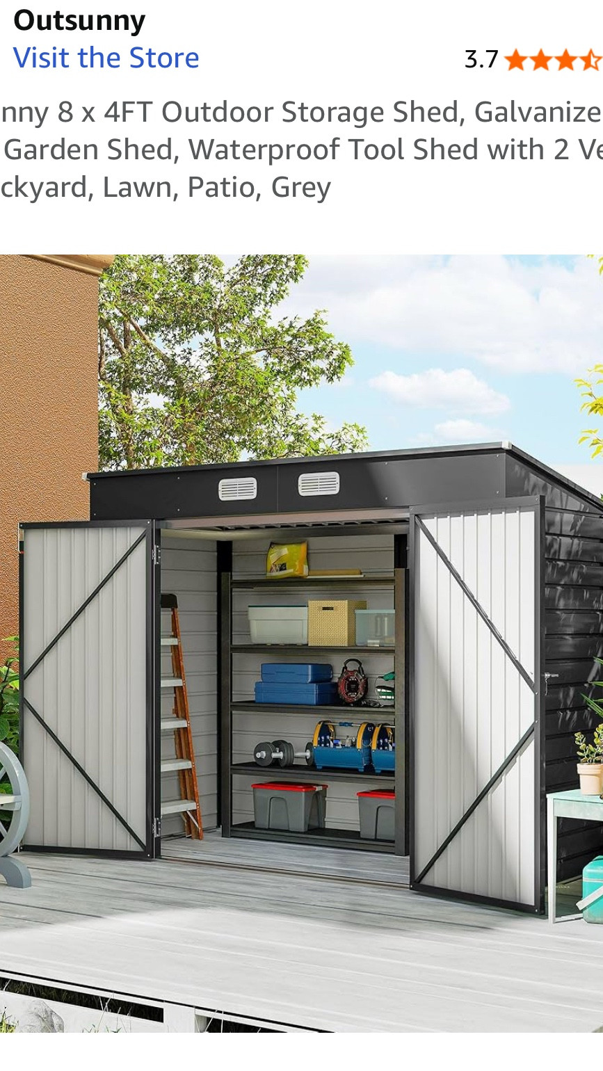 A LITTLE SIDE ACTION // got this set up last week and we are delighted with it • for the price, it does exactly what we need and creates a space for items that we’re taking up too much space in the garage. 

#LTKcanada