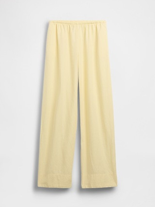 Linen-Blend Easy Wide-Leg Pants | Gap (CA)