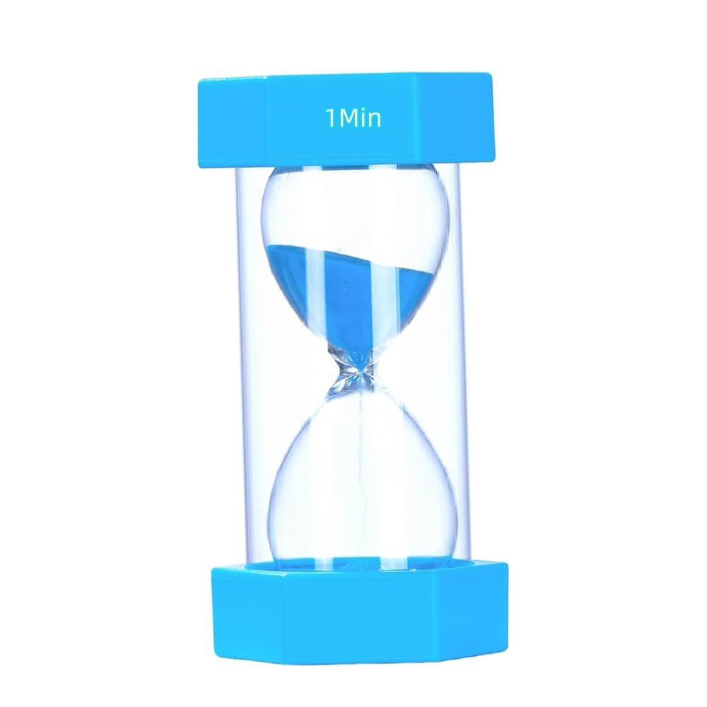 Colorful Sand Timers, Hourglass Sand Timers 1 Min Sandglass Timer with Protective Cover for Tooth... | Amazon (US)