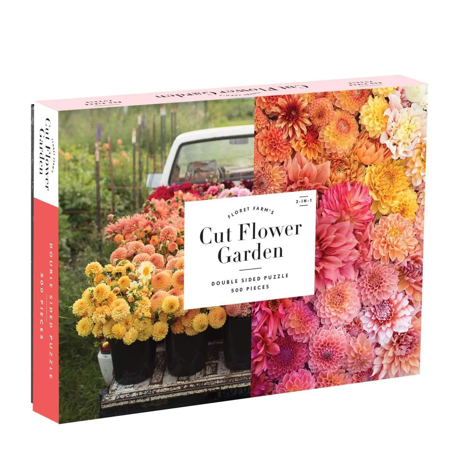 Galison - Floret Farm's Cut Flower Garden 2-Sided 500 Piece Jigsaw Puzzle | Walmart (US)