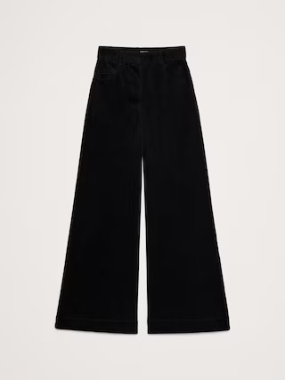 High-Rise Wide-Leg Corduroy Pant | Banana Republic (US)