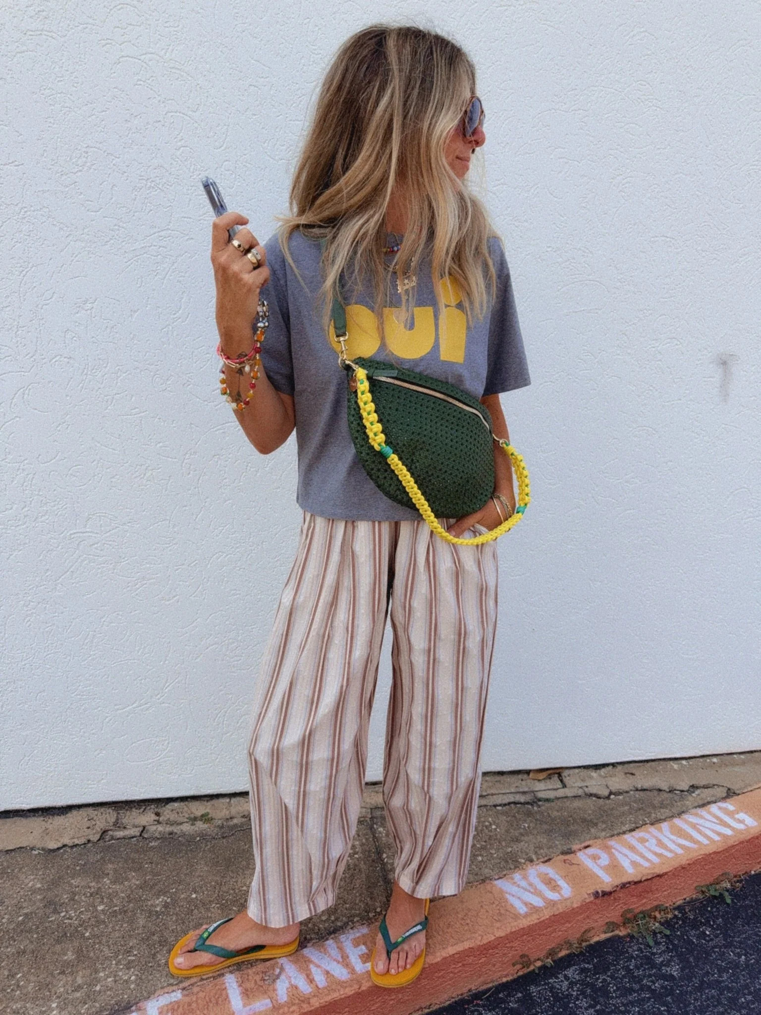 Aurora Striped Parachute Pants | Ascot + Hart