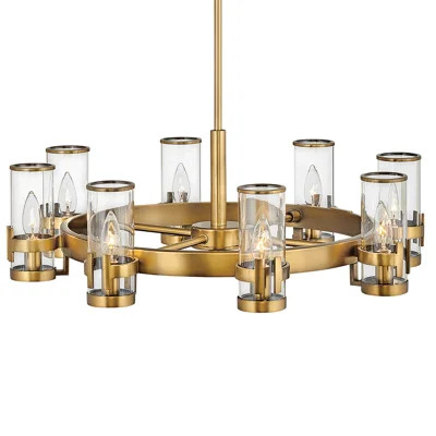 Reeve 8 - Light Unique Wagon Wheel Chandelier | Wayfair North America