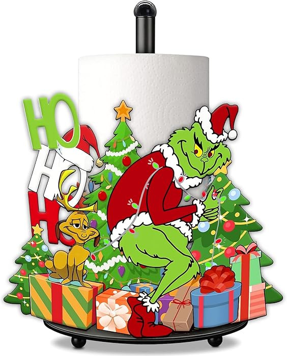 Green Monster Christmas Paper Towel Holder for Indoor Decorations Kitchen & Bathroom Decor Paper ... | Amazon (US)