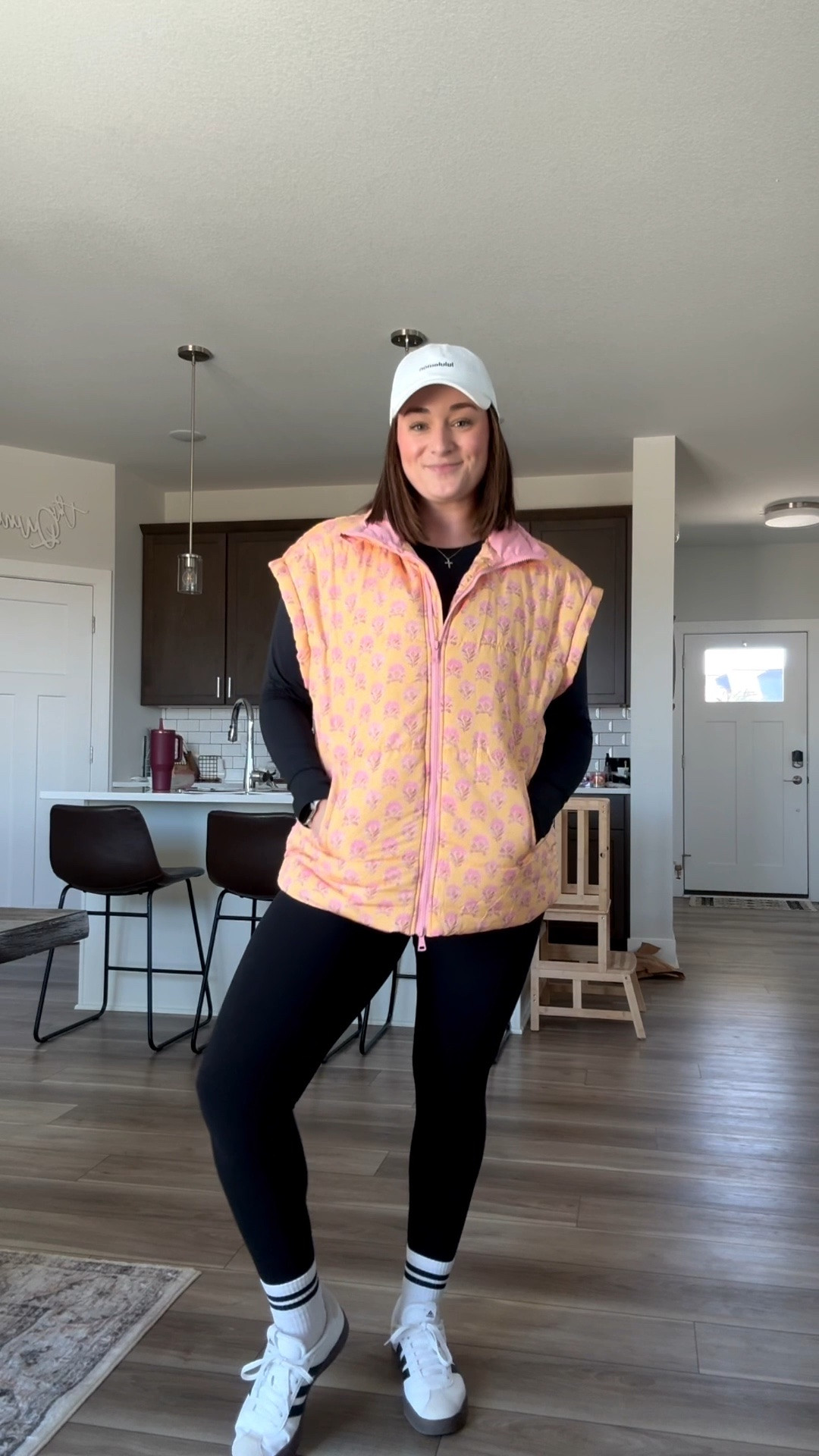 Mom fit of the day! This vest is giving spring vibes to the max and I’m loving it!! And it’s perfectly oversized - I’m in a L here. Paired with the best leggings in the game and you’re good to go  🙌🏻

#LTKMidsize #LTKootd #LTKmomlife