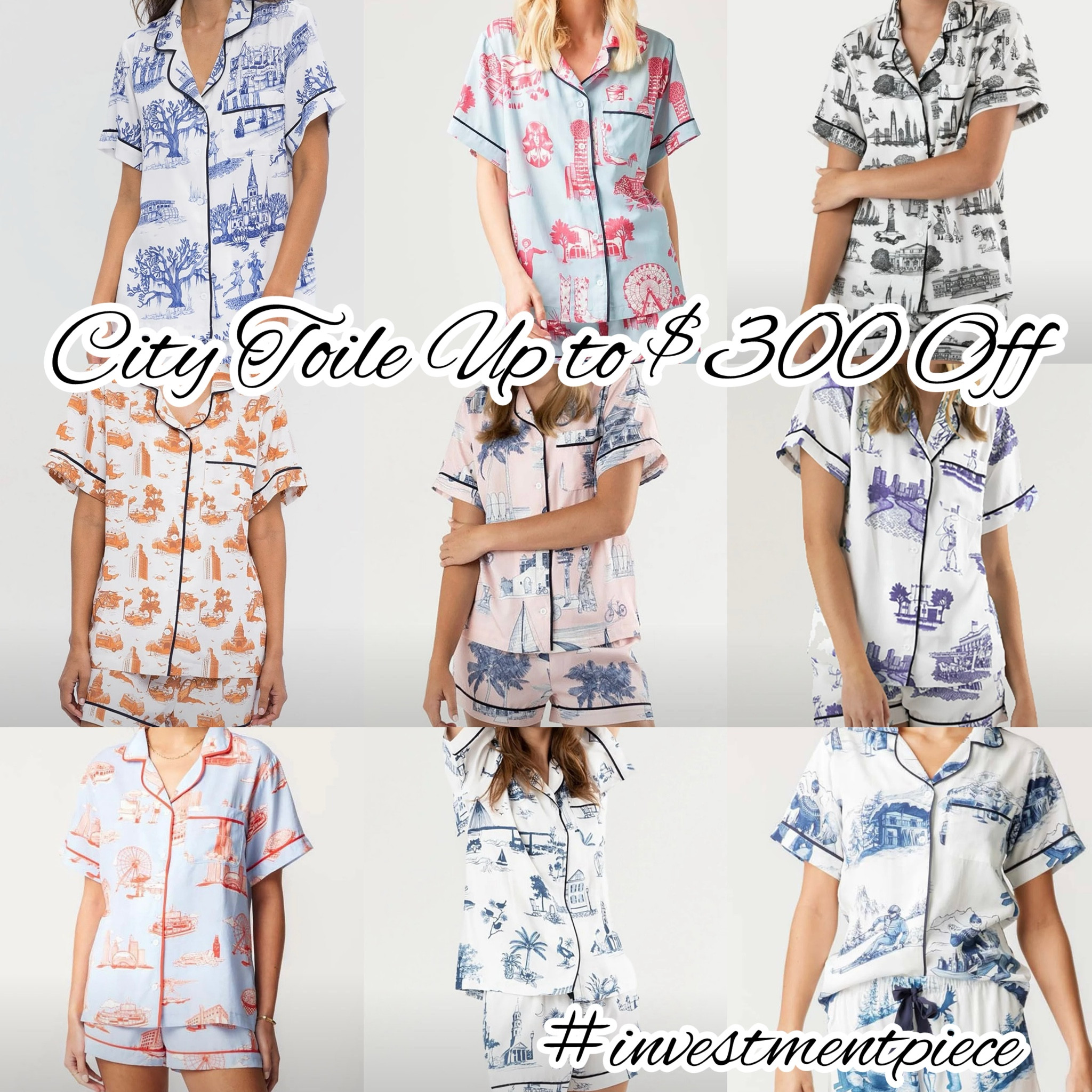 City toile pjs from @@katiekime are not only chic sets with scenes from iconic cities from NYC to New Orleans- they make great gifts for friends and fam! And now you can get up to $300 off with code FRIENDS #investmentpiece #giftguide 

#LTKSaleAlert #LTKStyleTip #LTKSeasonal