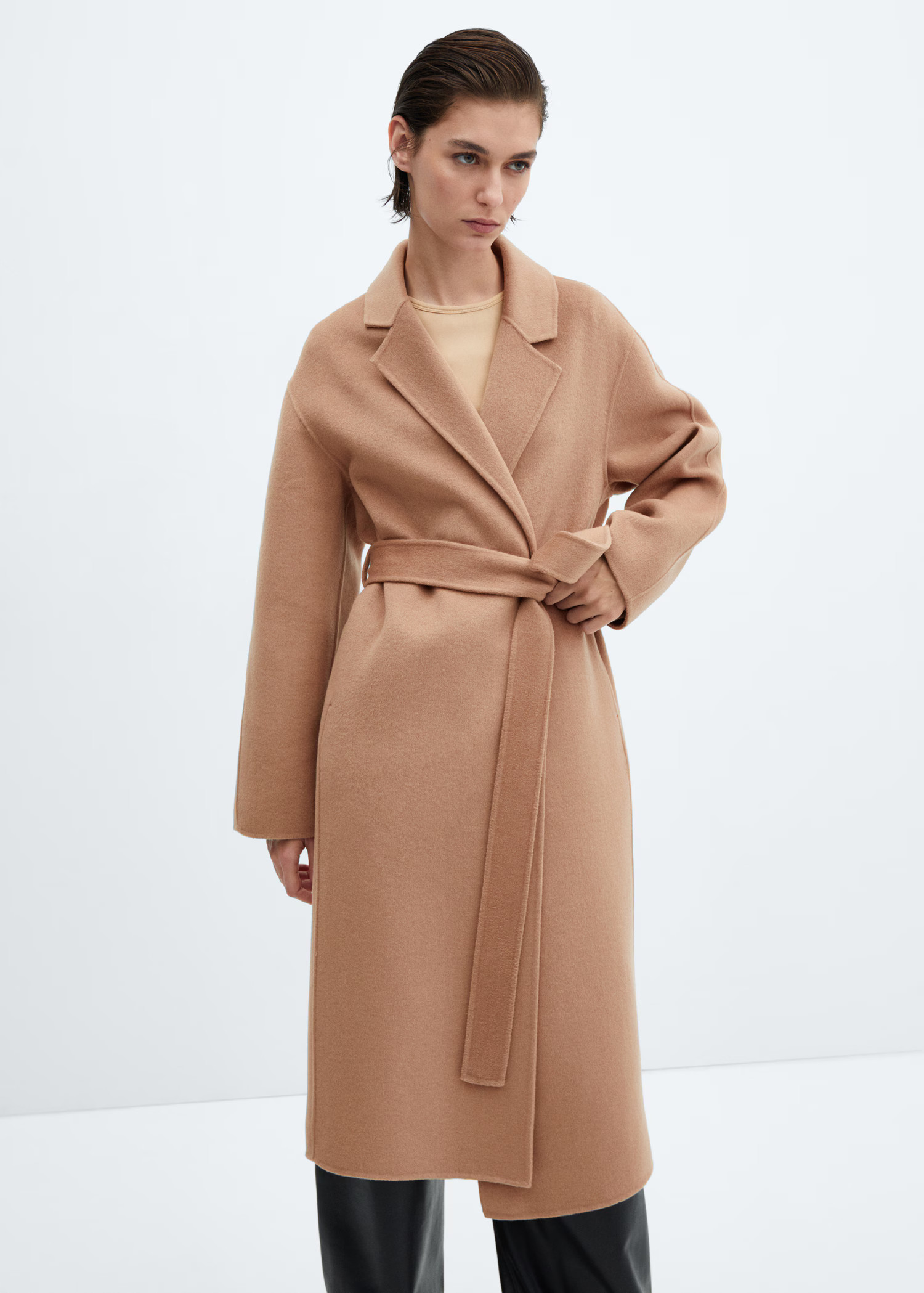 Belt handmade coat - Women | MANGO USA | Mango (US/MX/AU)