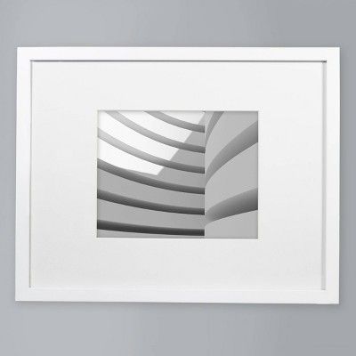 15.04"x19.02" Matted Wood Frame White - Made By Design™ | Target