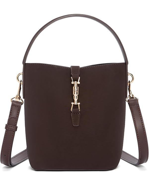 BOSTANTEN Small Bucket Bag for Women Crossbody Bags Trendy Vegan Leather Shoulder Purses Designer... | Amazon (US)