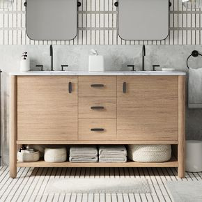 Hargrove Double Bathroom Vanity (60"–72") | West Elm (US)