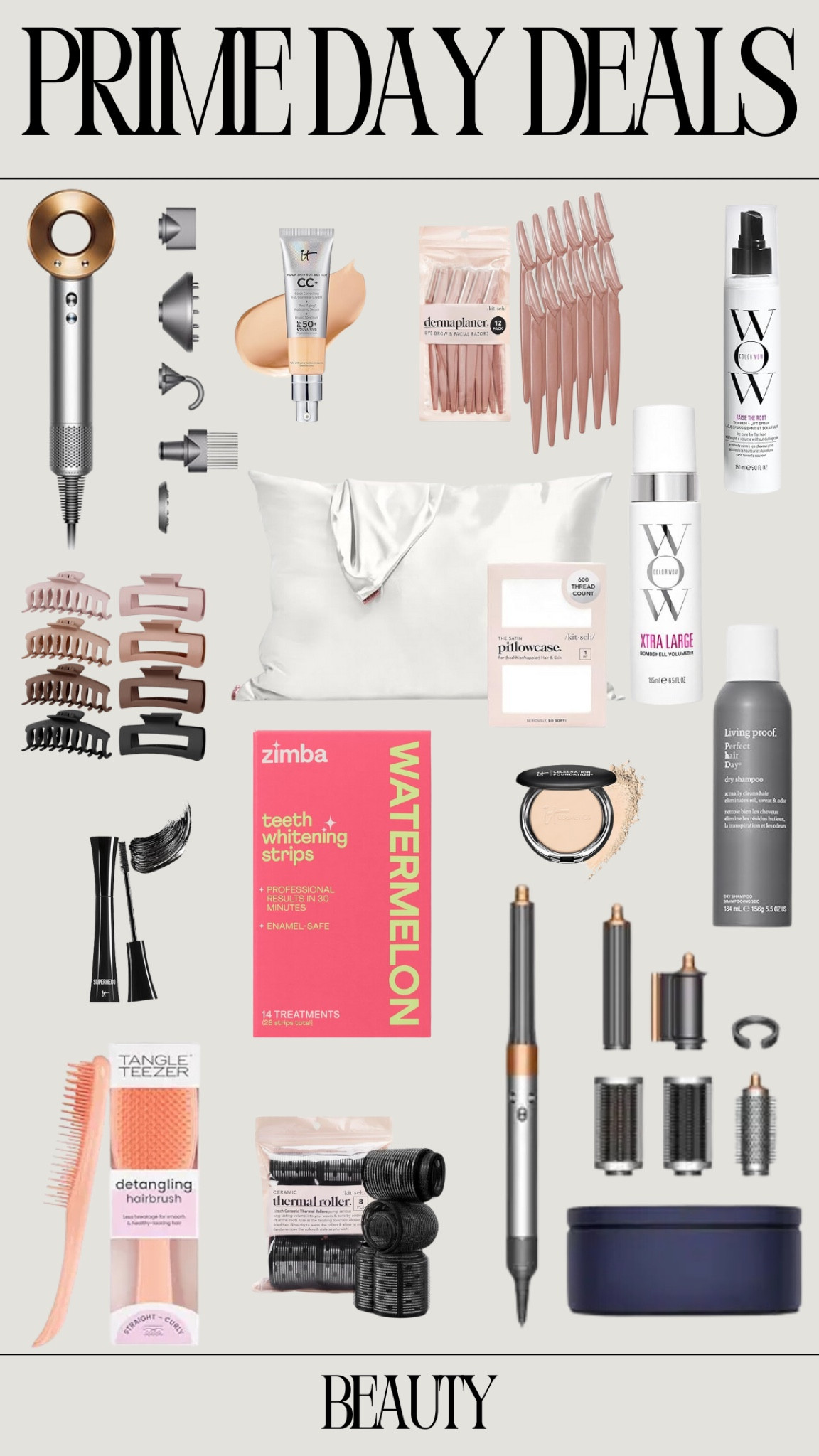 Amazon Prime Day Beauty Favorites. All things I love and use! The Dyson’s are more than $100 off, so if you’ve been thinking about it, now’s the time to try it out! Also linking to Shark Flex styler that does similar. #dysonairwrap 

#LTKxPrimeDay #LTKFindsUnder50