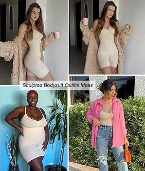 SHAPERX Women's Shapewear Bodysuit Tummy Control Body Shaper Seamless Sculpting Snatched Waist Bo... | Amazon (US)