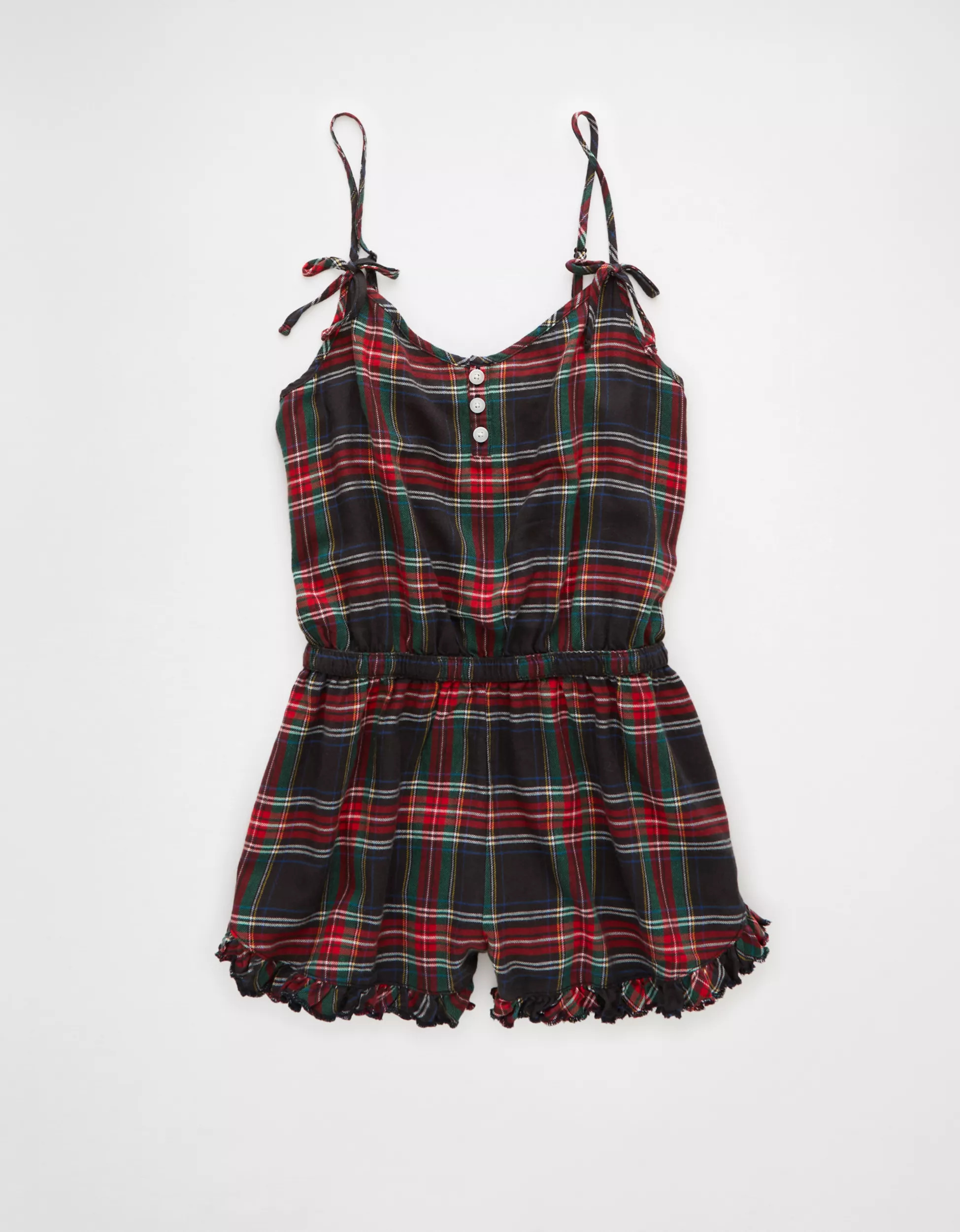 AE Flannel Lounge Romper | American Eagle Outfitters (US & CA)