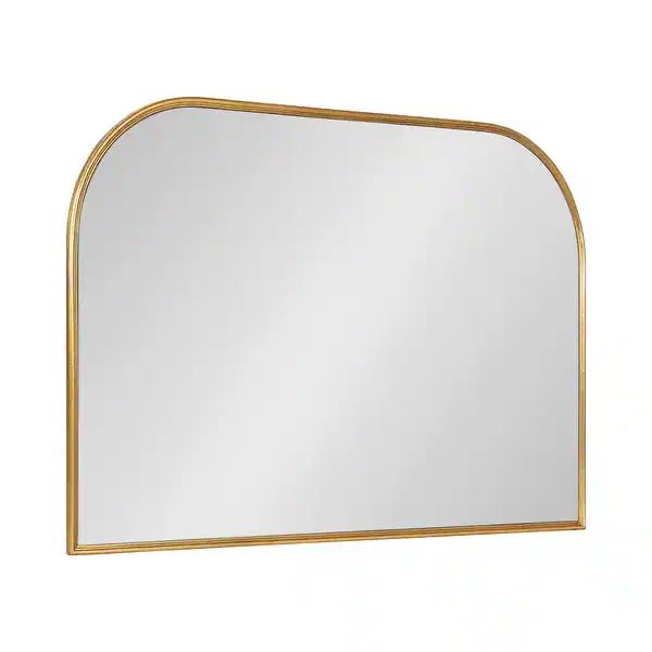Kate and Laurel Caskill Framed Arch Wall Mirror - 36x24 - Gold | Bed Bath & Beyond