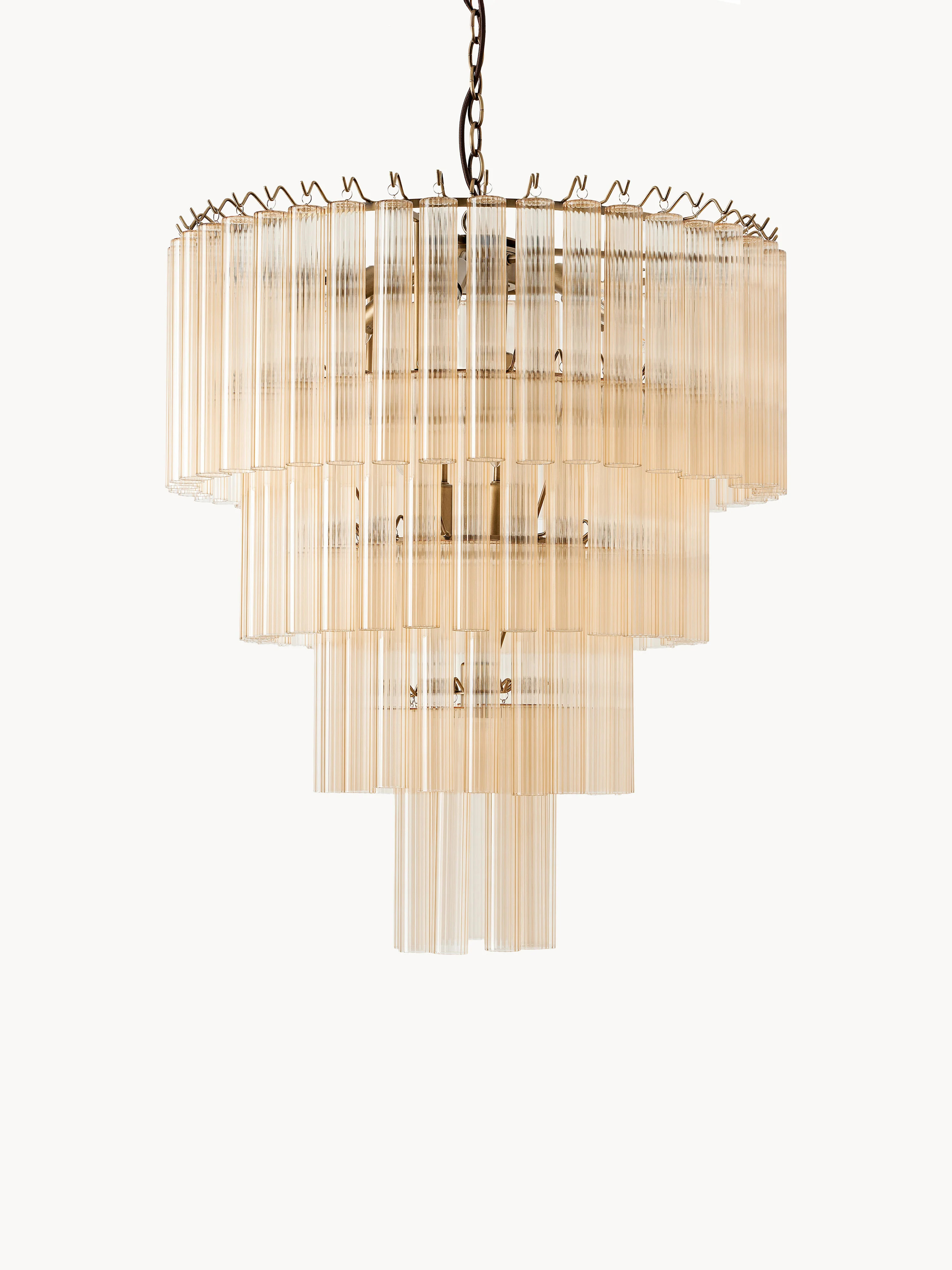 Großer Kronleuchter Janae aus Glas | Westwing EU